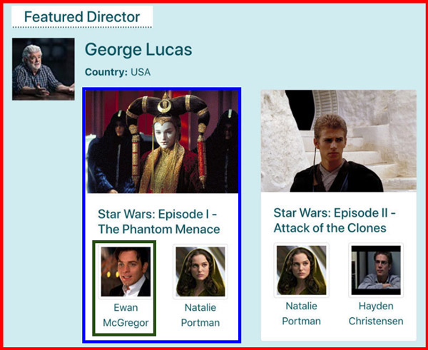 Identificación de los componentes en el widget