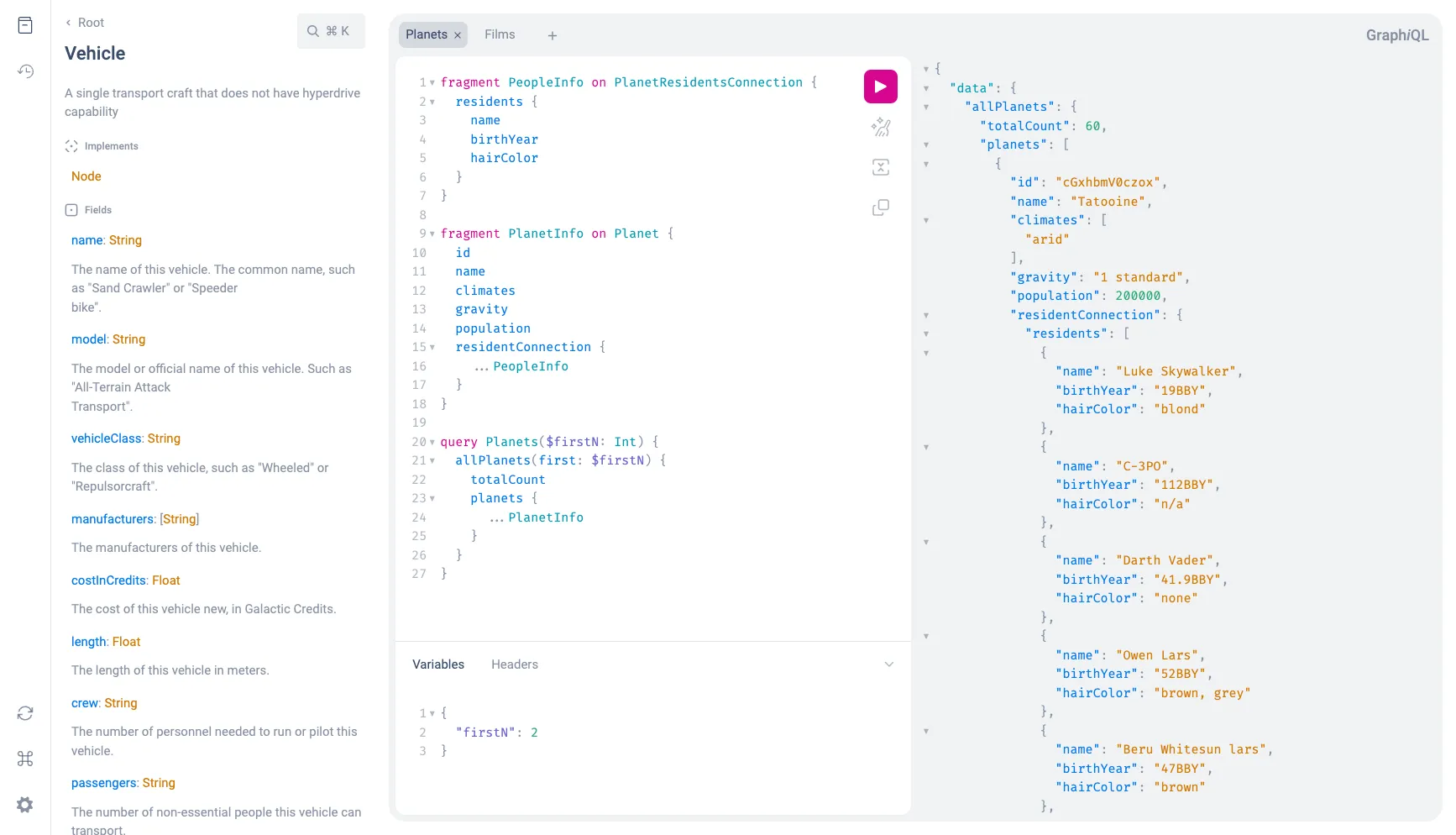 GraphiQL GraphiQL