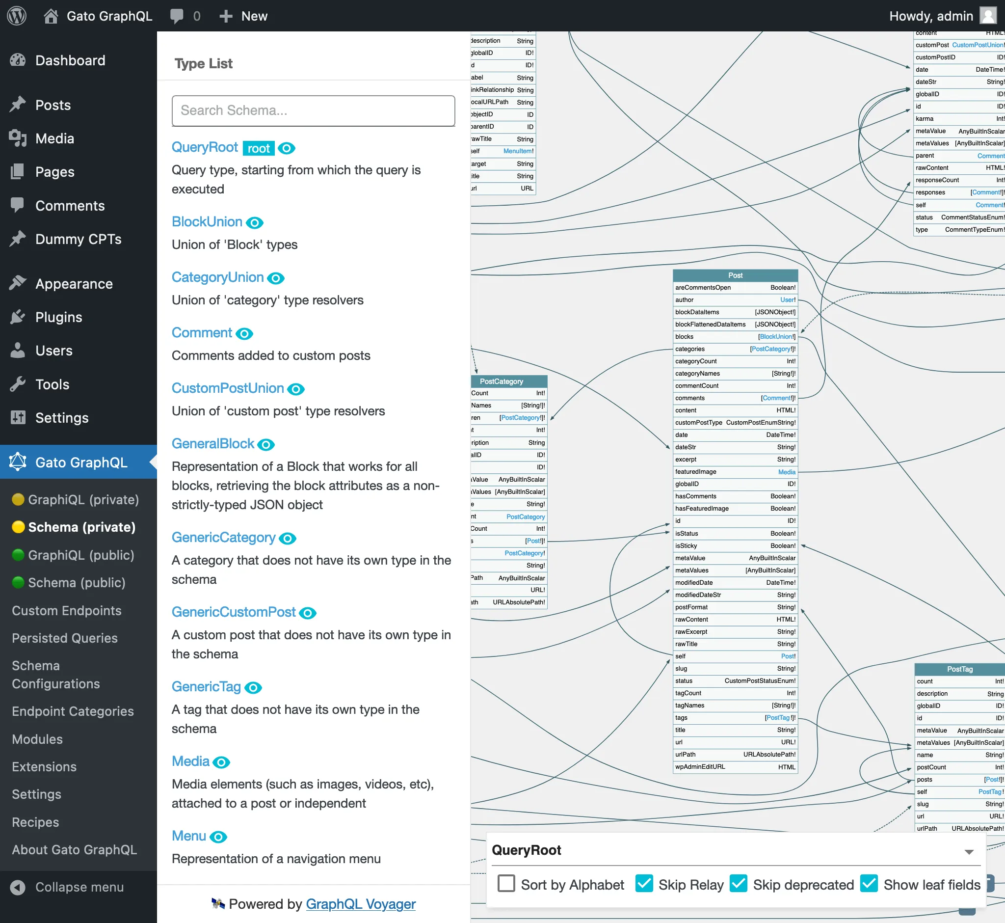 El esquema GraphQL para WordPress El esquema GraphQL para WordPress
