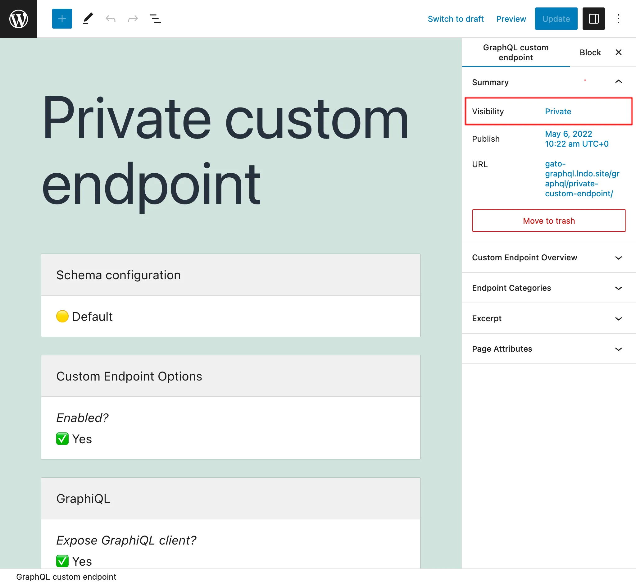 Endpoint Personalizado privado Endpoint Personalizado privado